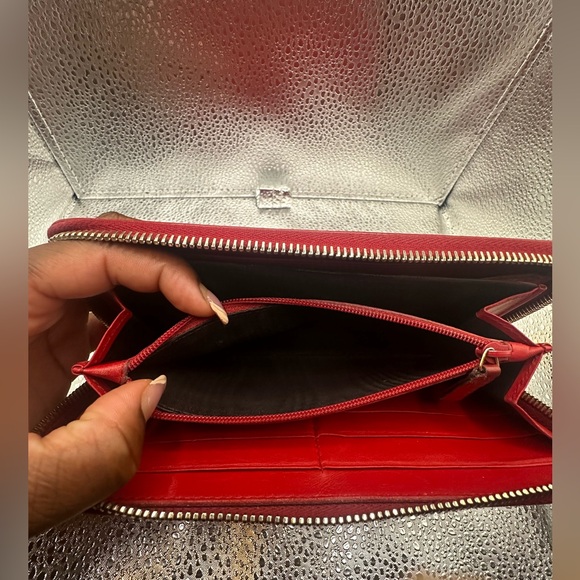 Preloved Red YSL Zippy Wallet with Box and Dust Bag - Picture 5 of 11